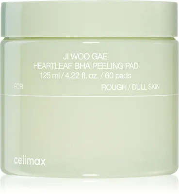 celimax Ji Woo Gae Heartleaf BHA Peeling Pad - Скраб с успокаивающим действием, 60 шт