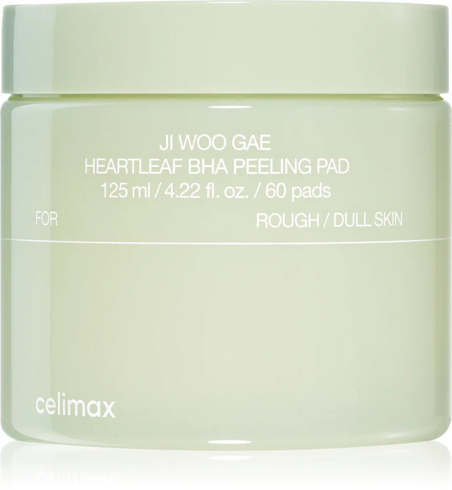 celimax Ji Woo Gae Heartleaf BHA Peeling Pad - Скраб с успокаивающим действием, 60 шт