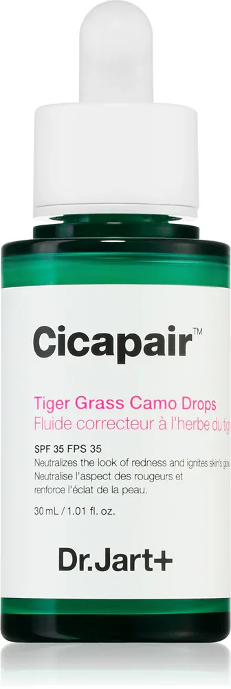 Dr. Jart+ Cicapair Tiger Grass Camo Drops SPF 35 - легкий тонизирующий флюид, 30 мл
