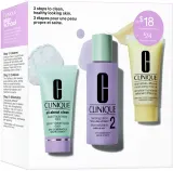 Clinique 3 Steps Skin Care Kit Skin Type 2 - Подарочный набор для идеальной очистки кожи, 1 шт — фото 1