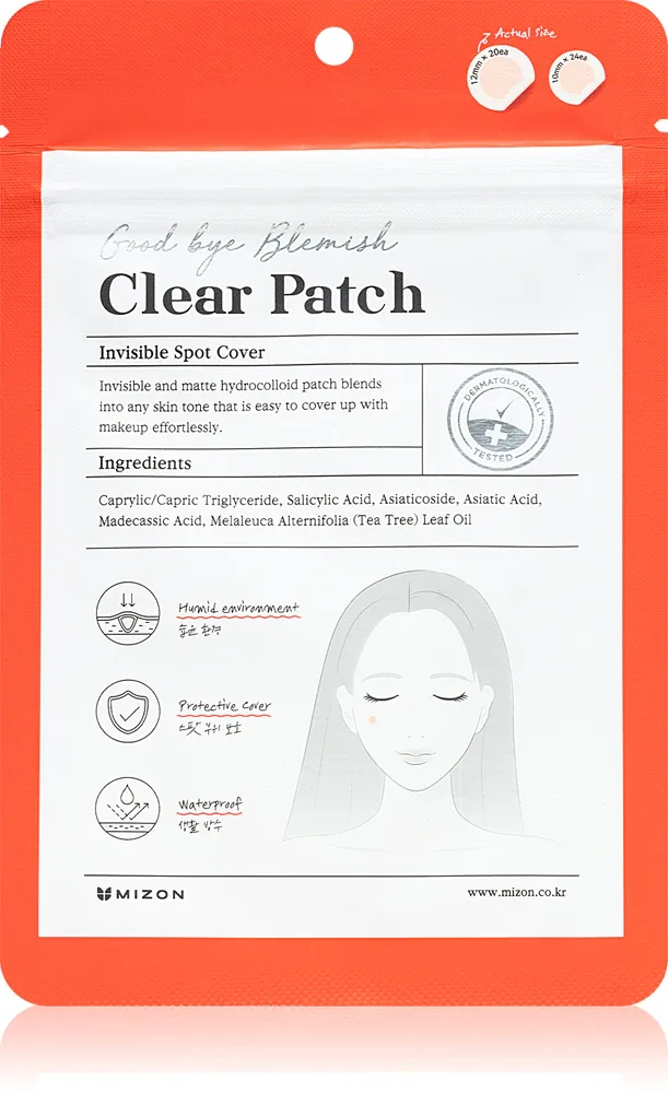 Mizon Good Bye Blemish Clear Patch - Очищающий крем против прыщей, 44 шт