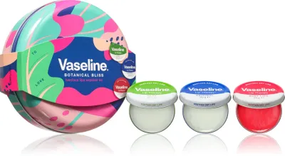 Vaseline Botanical Bliss Set - Подарочный набор для губ, 3 шт