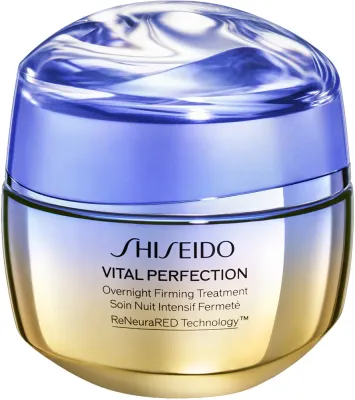 Shiseido Vital Perfection Overnight Firming Advanced Treatment - Лифтинг-крем для лица, укрепляющий и подтягивающий, для ночного применения, 50 мл
