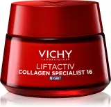 Vichy Liftactiv Collagen Specialist 16 Night - Крем для лица укрепляющий на ночь против морщин, 50 мл — фото 1