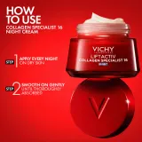 Vichy Liftactiv Collagen Specialist 16 Night - Крем для лица укрепляющий на ночь против морщин, 50 мл — фото 4