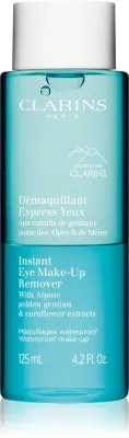 Clarins Cleansing Instant Eye Make-Up Remover - Двухфазный средство для снятия макияжа с глаз для чувствительной кожи, 125 мл