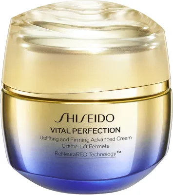 Shiseido Vital Perfection Uplifting and Firming Advanced Cream - Интенсивный укрепляющий крем для лица днем и ночью, 50 мл