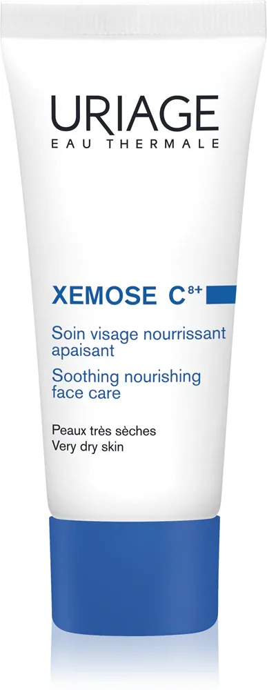 Uriage Xemose C8+ Soothing Nourishing Face Care - Крем успокаивающий и питательный для сухой и атопической кожи, 40 мл