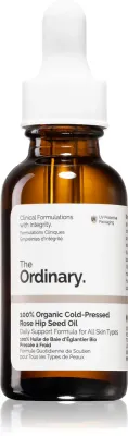 The Ordinary 100% Organic Cold-Pressed Rose Hip Seed Oil - Крем для лица с маслом шиповника для увлажнения и упругости кожи, 30 мл