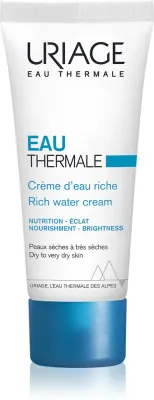 Uriage Eau Thermale Rich Water Cream - Крем питательно-увлажняющий для сухой и очень сухой кожи, 40 мл