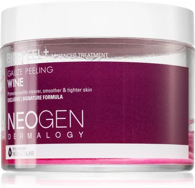 Neogen Dermalogy Bio-Peel+ Gauze Peeling Wine - Крем для лица с отшелушивающими частицами для смягчения кожи и уменьшения пор, 30 шт