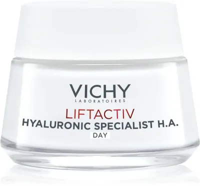 Vichy Liftactiv H.A. Anti-Wrinkle Firming Cream - Лифтинговый крем для лица на день для сухой и очень сухой кожи, 50 мл