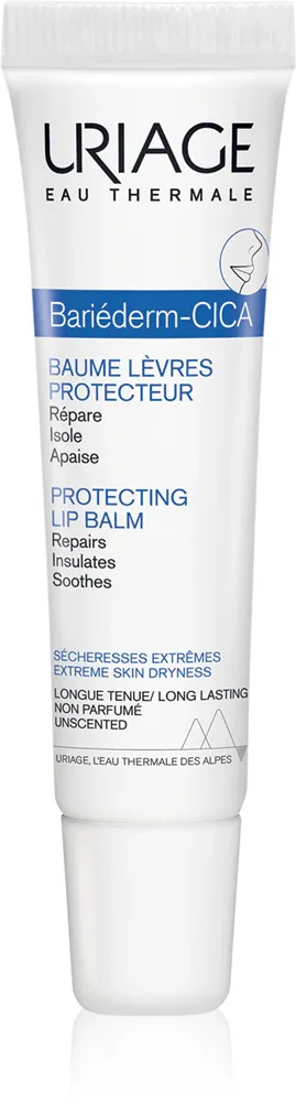 Uriage Bariederm Cica-Lips Protecting Balm - Защитный бальзам для губ, 15 мл