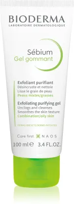 Гель для умывания Bioderma Sebium Exfoliating Purifying Gel отшелушивающий, для жирной и комбинированной кожи, 100 мл