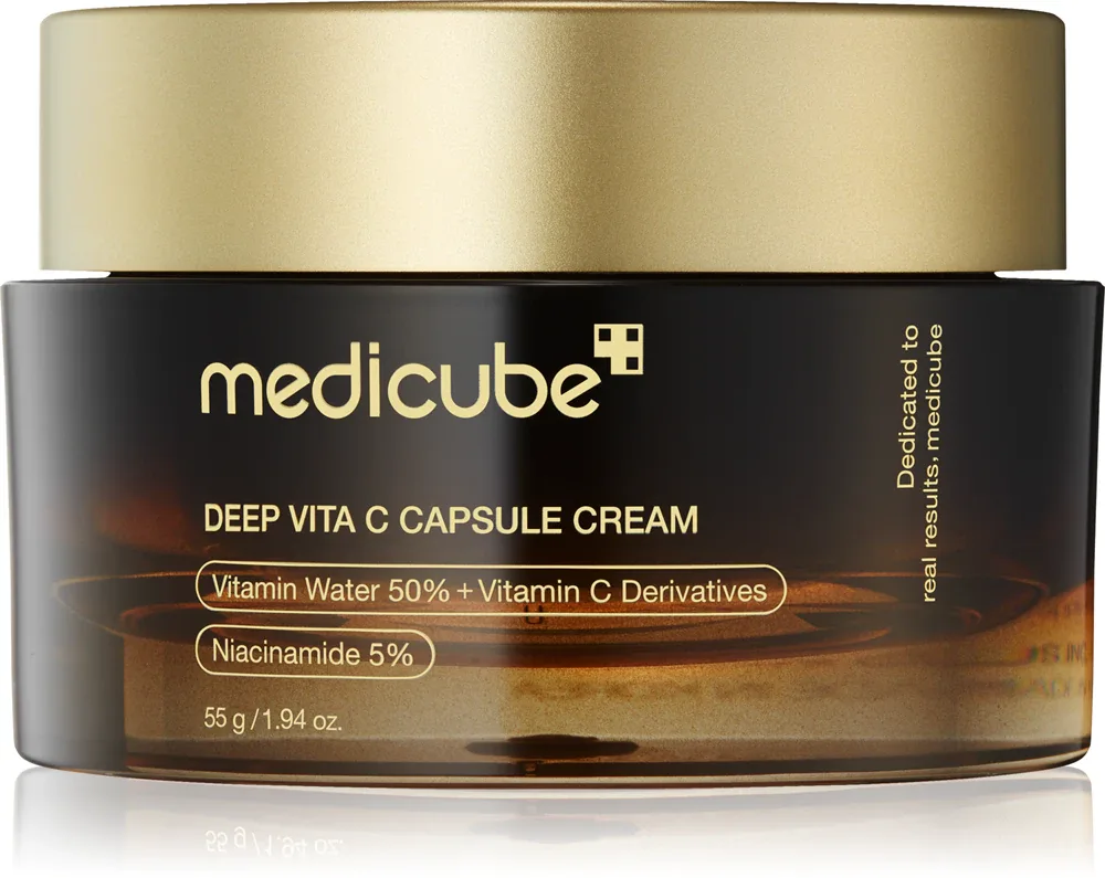 Medicube Deep Vita C Capsule Cream - Крем для лица, осветляющий кожу с пигментными пятнами, 55 г