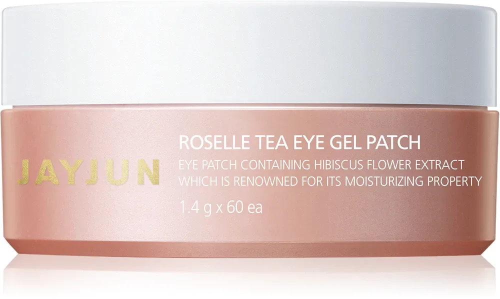 Jayjun Eye Gel Patch Roselle Tea - Гидрогелевая маска вокруг глаз против отеков и темных кругов, 60 г