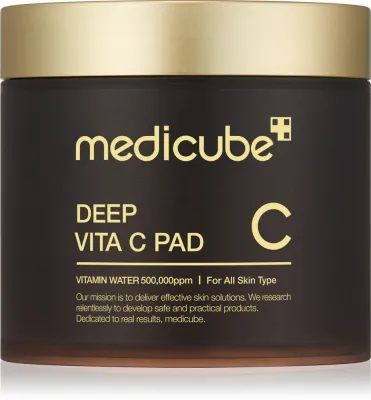 Medicube Deep Vita C Pad - Интенсивно оживляющие патчи для глаз для осветления и смягчения кожи, 70 шт