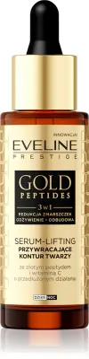 Сыворотка для лица Eveline Cosmetics Gold Peptides с пептидами, для зрелой кожи, 30 мл
