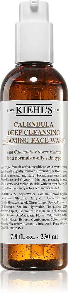 Kiehl's Calendula Deep Cleansing Foaming Face Wash - Глубоко очищающий гель для лица