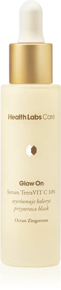 Health Labs Care Glow On TetraVit C 10% Serum - Сыворотка для лица с витамином C, 30 мл