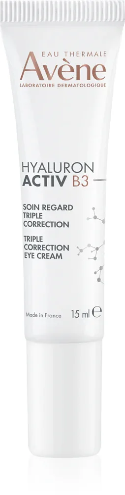 Avene Hyaluron Activ B3 Eye Cream - Крем для глаз с тройным действием, 15 мл