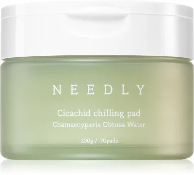 NEEDLY Cicachid Chilling Pad - Очищающие смягчающие пластыри для лица, 70 шт