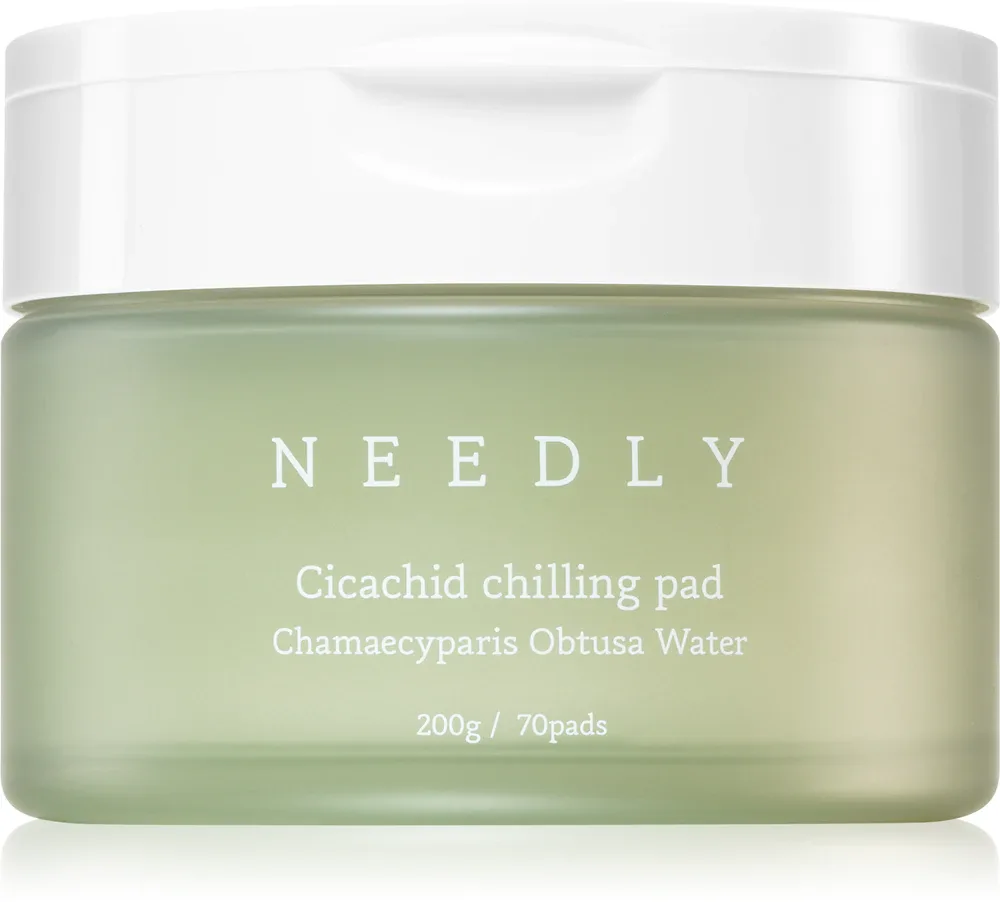 NEEDLY Cicachid Chilling Pad - Очищающие смягчающие пластыри для лица, 70 шт