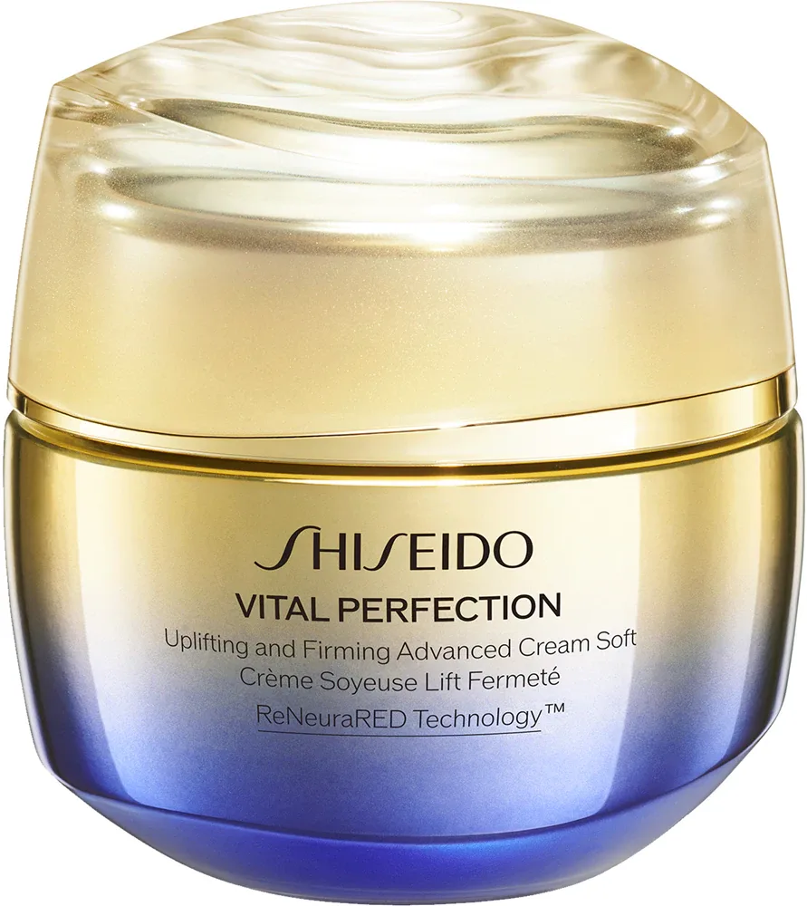 Shiseido Vital Perfection Uplifting and Firming Advanced Cream Soft - Легкий крем для лица укрепляющий на день и ночь, 50 мл