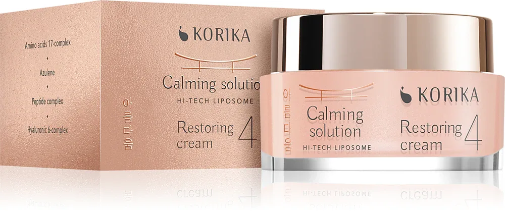 KORIKA HI-TECH LIPOSOME Calming solution Restoring cream - Питательный успокаивающий крем, 50 мл