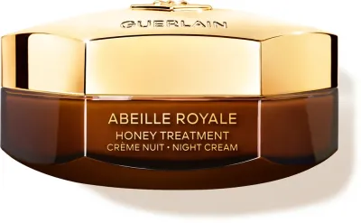 GUERLAIN Abeille Royale Honey Treatment Night Cream - Упругий антивозрастной ночной крем для лица, который можно использовать повторно, 50 мл