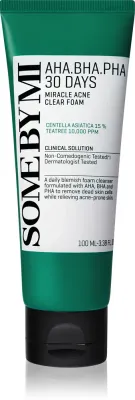 Some By Mi AHA∙BHA∙PHA 30 Days Miracle Acne Clear Foam - Глубоко очищающая пенка для проблемной кожи