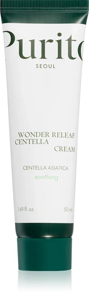 Purito Wonder Releaf Centella Cream - Крем регенерирующий питательный для кожи с успокаивающим действием, 50 мл