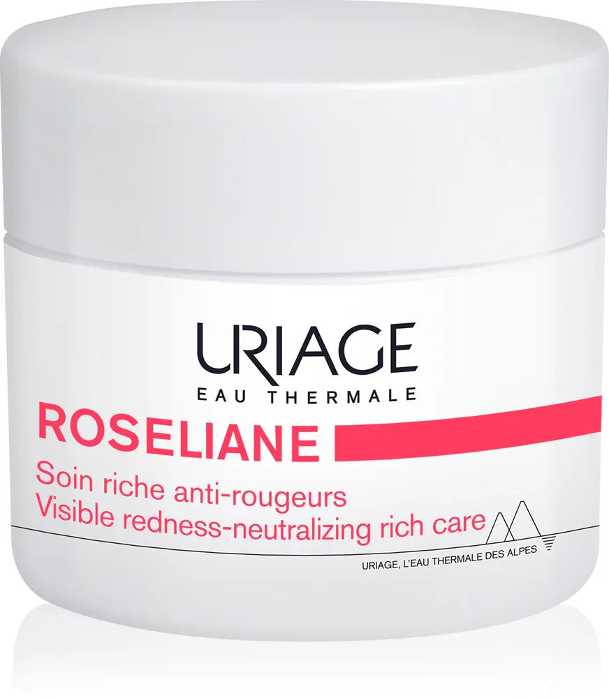 Uriage Roseliane Visible Redness-Neutralizing Rich Care - Крем, успокаивающий кожу от покраснений, 50 мл