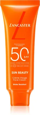 Lancaster Sun Beauty Face Cream - Солнцезащитный крем для лица SPF 50, 50 мл