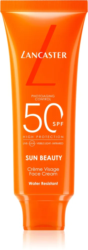 Lancaster Sun Beauty Face Cream - Солнцезащитный крем для лица SPF 50, 50 мл