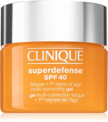 Clinique Superdefense SPF 40 Fatigue + 1st Signs of Age Multi Correcting Gel - Увлажняющий крем против первых признаков старения кожи