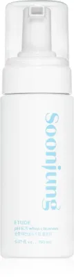 ETUDE SoonJung pH 6.5 Whip Cleanser - Нежная очищающая пенка для чувствительной и склонной к раздражениям кожи, 150 мл