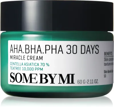 Some By Mi AHA∙BHA∙PHA 30 Days Miracle Cream - Крем мультиактивный с успокаивающим действием, 60 мл