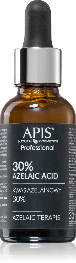 Apis Natural Cosmetics TerApis 30% Azelaic Acid - Сыворотка для лица с эффектом пилинга, 30 мл