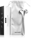 Массажёр для лица Notino Spa Collection роликовый, V-образный, металлический, 15 × 5 см Silver — фото 1