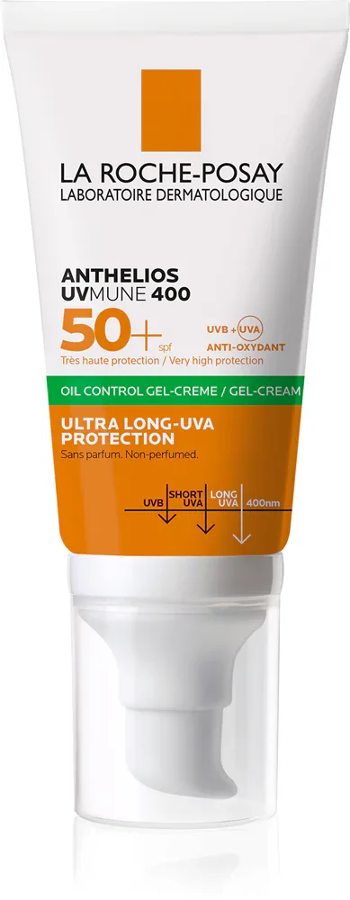 La Roche-Posay Anthelios Oil Control - Матирующий без запаха крем-гель SPF 50+, 50 мл