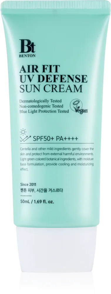 Benton Air Fit UV Defense - Смягчающий защитный эмульсия SPF 50+, 50 мл