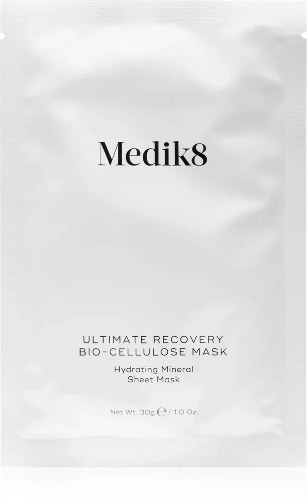 Medik8 Ultimate Recovery Bio-Cellulose Mask - Маска в тканевом покрытии с увлажняющим и успокаивающим действием, 6 шт