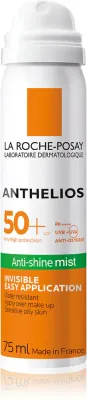 La Roche-Posay Anthelios - Освежающий спрей для лица против блеска кожи SPF 50+, 75 мл