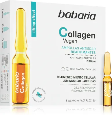 Babaria Collagen - Концентрированная сыворотка против признаков старения кожи в ампулах, 5 мл