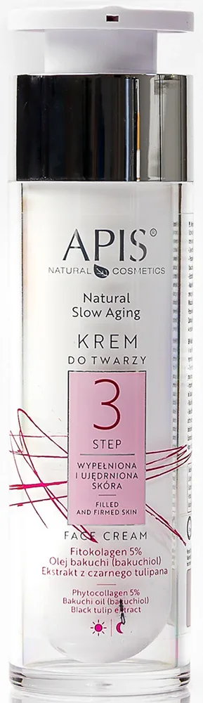 Apis Natural Cosmetics Slow Aging Step 3 - Крем для лица, наполняющий и разглаживающий для зрелой кожи, 50 мл