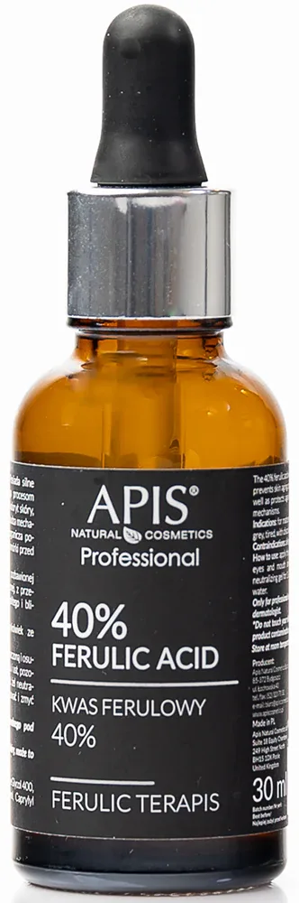Apis Natural Cosmetics Professional 40% Ferulic Acid - Сыворотка для лица с эксфолирующим эффектом, 30 мл