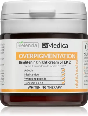 Bielenda Dr Medica Overpigmentation - Осветляющий ночной крем для кожи с пигментными пятнами, 50 мл
