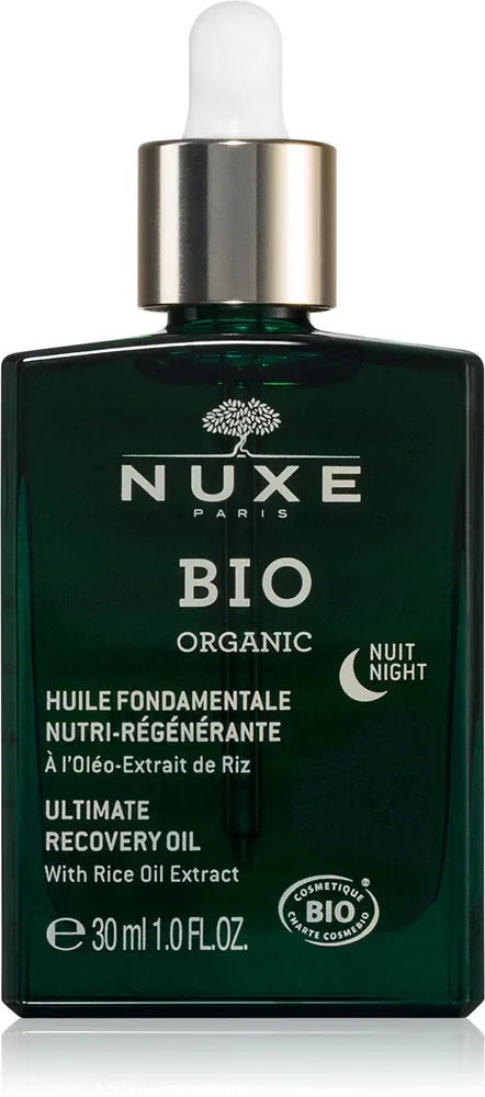 Nuxe Bio Organic Night Oil - Крем для лица, регенерирующий и восстанавливающий кожу, 30 мл