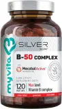 Капсулы MyVita Silver witamina B-50 complex комплекс восьми форм витамина B, 120 капсул — фото 1
